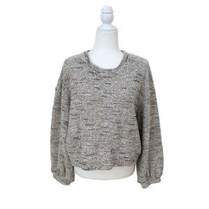 Madewell Texture and Thread Bubble Sleeve Sweater